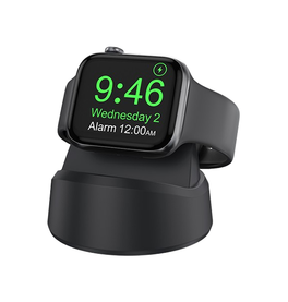 Apple Watch Tilbehør | Apple Watch - MagCold™ Trådløs Oplader Stander - Sort - DELUXECOVERS.DK