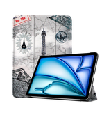iPad Air 6 11" 2024 | iPad Air 11" (2024/2025) - DeLX™ Trifold ArtCover M. Stander - Noir - DELUXECOVERS.DK