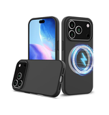 iPhone 17 Pro Max | iPhone 17 Pro Max - Deluxe™ Soft Touch Silikone Cover - MagSafe-kompatibel - Sort - DELUXECOVERS.DK