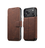 iPhone 17 Pro | iPhone 17 Pro - Suteni® 2-i-1 Læder Cover M. MagSafe - Brun - DELUXECOVERS.DK
