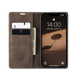 iPhone 16e | iPhone 16e - CaseMe™ Noble Læder Etui / Pung - Brun - DELUXECOVERS.DK