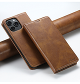 iPhone 16 Pro Max | iPhone 16 Pro Max - Suteni® Oil Wax Lædercover - Brun - DELUXECOVERS.DK