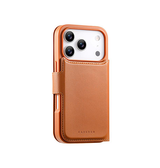 iPhone 17 Pro Max | iPhone 17 Pro Max - CaseNeo™ 2-i-1 MagSafe Læder Cover M. Kortholder - Brun - DELUXECOVERS.DK