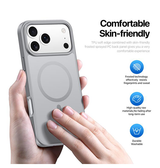 iPhone 17 Pro Max | iPhone 17 Pro Max - DUX DUCIS™ MagSafe Silikone Cover - Grå - DELUXECOVERS.DK