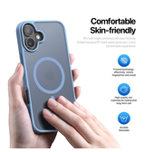 iPhone 16 | iPhone 16 - DUX DUCIS™ MagSafe Silikone Cover - Blå - DELUXECOVERS.DK