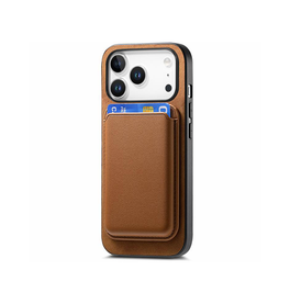 iPhone 17 Pro Max | iPhone 17 Pro Max - Valora™ MagSafe Cover med Aftagelig Kortholder - Retro Brun - DELUXECOVERS.DK