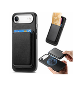 iPhone 17 Air - Valora™ MagSafe Kortholder 2-i-1 Cover - Retro Sort