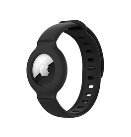 Airtag | AirTag Armbånd i Silikone - til Børn/Voksne – Sort - DELUXECOVERS.DK