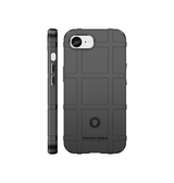 iPhone 16e | iPhone 16e - RUGGED SHIELD™ Stødsikkert Håndværker Cover - Sort - DELUXECOVERS.DK