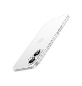 iPhone 16 | <AAA>iPhone 16 - Ultratynd Matte Series Cover V.2.0 - Hvid/Klar - DELUXECOVERS.DK