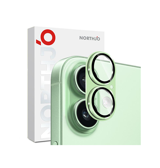 iPhone Beskyttelsesglas | iPhone 17 - NTJO™ 9H Kamera Linse Beskyttelsesglas - Grøn - DELUXECOVERS.DK