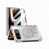 iPhoneDuo | iPhone Duo - DeLX™ MagSafe Cover M. Integreret HD-film - Sølv - DELUXECOVERS.DK