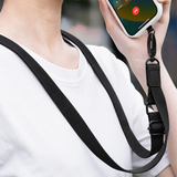 Universal Lang Strop til Mobil & iPhone - Sort
