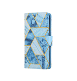 iPhone 16e | iPhone 16e - UNIQ™ Marble Læder Etui - Ocean - DELUXECOVERS.DK