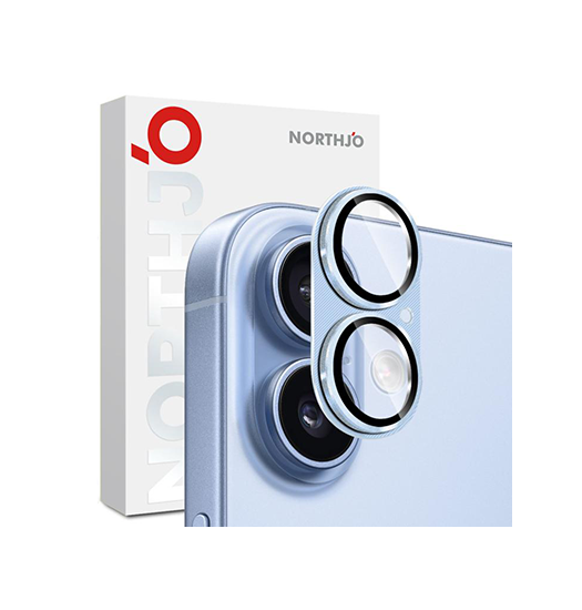 iPhone Beskyttelsesglas | iPhone 17 - NTJO™ 9H Kamera Linse Beskyttelsesglas - Blå - DELUXECOVERS.DK