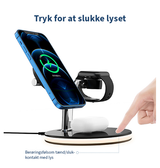 Ladestation / Trådløs oplader | DeLX™ | 3-i-1 MagSafe Ladestation til iPhone 12/13/14/15/16 - 23W - DELUXECOVERS.DK