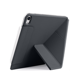 iPad 10.9" (2022) | iPad 11" (2025) / iPad 10.9" (2022) - NOBLE™ Trifold Læder Cover M. Stander - Sort - DELUXECOVERS.DK