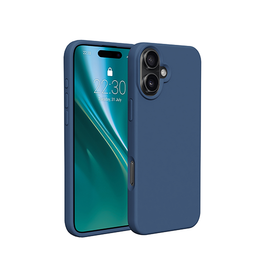 iPhone 16 | iPhone 16 - Deluxe™ Soft Touch Silikone Cover - Blå - DELUXECOVERS.DK
