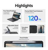 iPad Air 6 13" 2024 | iPad Air 13" (2024/2025/2026) - Bluetooth tastatur-cover – Sort – DUX DUCIS™ - DELUXECOVERS.DK