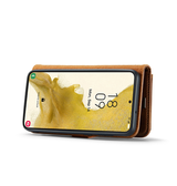 Samsung Galaxy S21+ | Samsung Galaxy S21+(Plus) - DG.MING™ Vintage 2-In-1 Læder Etui M. Cover - Brun - DELUXECOVERS.DK