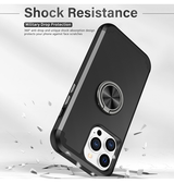 iPhone 15 Pro | iPhone 15 Pro - DelX™ Håndværker Cover M. Ringholder - Sort - DELUXECOVERS.DK