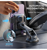 Mobilholder | JOYROOM™ | Trådløs Biloplader til Instrumentbrættet - Sort - DELUXECOVERS.DK