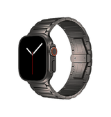 Apple Watch 42mm | Apple Watch (42/44/SE/45/46/49mm) - L'Empiri™ X34 Ægte Titanium Rem - Titaniumgrå - DELUXECOVERS.DK
