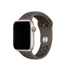 Apple Watch 42mm | Apple Watch (42/44/SE/45/46/49mm) - 4Run™ Silikone Løbe Sportsrem - Mørkegrå - DELUXECOVERS.DK