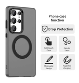 Samsung Galaxy S25 Ultra | Samsung Galaxy S25 Ultra - DeLX™ Translucent MagSafe Silikone Cover - Sort - DELUXECOVERS.DK