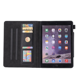 iPad 6 | iPad 6 - 9.7" - Verona™ Multietui Ægte Læder Cover - Sort - DELUXECOVERS.DK