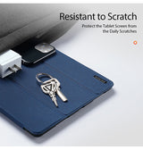iPad 10.9" (2022) | iPad 11" (2025) / iPad 10.9" (2022) - DUX DUCIS™ Trifold Læder Cover M. Stander - Blå - DELUXECOVERS.DK