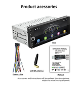 Carplay Skærm | Bilradio 6,86” – Trådløs CarPlay / Android Auto – Touchskærm – Carabc™ - DELUXECOVERS.DK