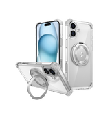 iPhone 16 | iPhone 16 - DeLX™ MagSafe Cover M. Kickstand - Gennemsigtig - DELUXECOVERS.DK