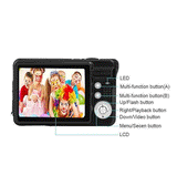 Gadgets | 18 Megapixel HD Digital Kamera - 8X Zoom - Sort - DELUXECOVERS.DK