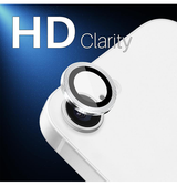 iPhone Beskyttelsesglas | iPhone 16e - NTJO™ 9H Kamera Linse Beskyttelsesglas - Sølv - DELUXECOVERS.DK