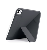 iPad Pro 13 (2024) | iPad Pro 13" (2024) - NOBLE™ Trifold Læder Cover M. Stander - Sort - DELUXECOVERS.DK