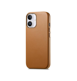 iPhone 17 - DeLX® Læder Cover - MagSafe Kompatibel - Brun