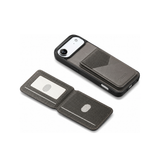 iPhone 17 Air - MagSafe Læder Cover M. RFID Aftagelig Kortholder - Grå -  ESEBLE™