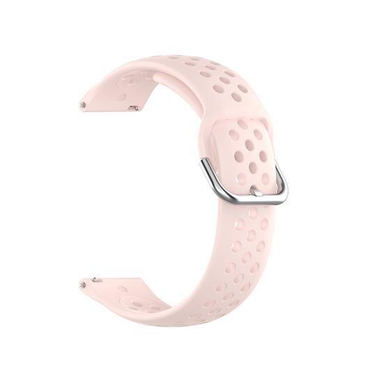 Samsung Galaxy Watch FE | Samsung Galaxy Watch FE (40mm) - 4Run™ Silikone Løbe Sportsrem - Pink - DELUXECOVERS.DK