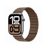 Apple Watch 38-42mm | Apple Watch (38/40/SE/41/42mm) - Valence™ Loop Læder Rem - Brun - DELUXECOVERS.DK