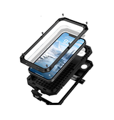 iPhone 16e | <AAA>iPhone 16e - R-JUST™ Safeguard Vandtæt 360° Cover - Sort - DELUXECOVERS.DK