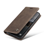 iPhone 17 Pro Max | iPhone 17 Pro Max - CaseMe™ Noble Læder Etui / Pung - Brun - DELUXECOVERS.DK
