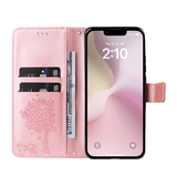 iPhone 16e | iPhone 16e - BUTTERFLY™ Læder Etui / Taske M. Pung - Rose - DELUXECOVERS.DK