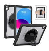 iPad 10.9" (2022) | iPad 11" (2025) / iPad 10.9" (2022) - Heavy-Duty Håndværker Cover med Skulderstrop - Sort - DELUXECOVERS.DK