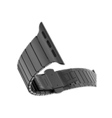 Apple Watch 42mm | Apple Watch (42/44/SE/45/46/49mm) - NX-Tech™ Raptor Stål Rem - Sort - DELUXECOVERS.DK