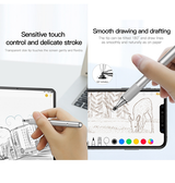 Stylus Pen | Baseus® Dynamic 2-i-1 Stylus Pen til iPad & Tablet - Sølv - DELUXECOVERS.DK