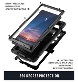 Samsung Galaxy S25 Ultra | <AAA>Samsung Galaxy S25 Ultra - R-JUST™ Safeguard Vandtæt 360 °Cover - Sort - DELUXECOVERS.DK
