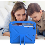 iPad 7/8/9 | iPad 10.2" 7/8/9 (2019/2020/2021) - Stødsikkert Børnecover M. Håndtag & Stander - Blå - DELUXECOVERS.DK