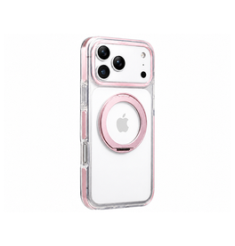 iPhone 17 Pro | iPhone 17 Pro - MagSafe Silikone Cover m. Ring Holder - Pink - DELUXECOVERS.DK