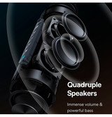 Bluetooth Højtaler | Baseus™ SoundStream - Vandtæt Bluetooth Højtaler - RGB - Grå - DELUXECOVERS.DK